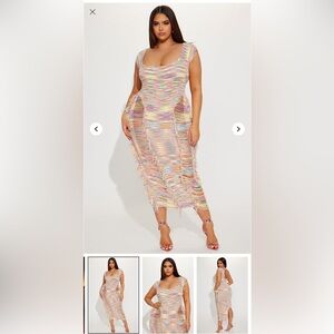 Fashion Nova Multicolor Knit Dress